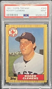 1987 Topps - Tiffany #340 Roger Clemens PSA 9 Mint - Picture 1 of 2