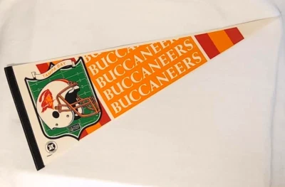 Banderín de fútbol americano WinCraft NFL tamaño completo 30"x12" vintage años 90 TAMPA BAY BUCCANEERS Foto 1 de 4