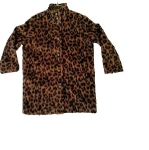 New Marine Layer Stephanie Cocoon Coat Medium Cheetah Animal Print Leopard $228 - Picture 1 of 11