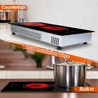 Electric Ceramic Double Burners Cooktop Kitchen Countertop Stove Touch Control