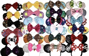 Princess Minnie Mickey Mouse Ears headband Disneyland Disney HANDMADE - Picture 1 of 54