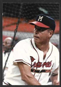 ASG Ed Mathews 1986 Atlanta Braves sin firmar 3-1/2 x 5 foto instantánea original #1 - Imagen 1 de 1