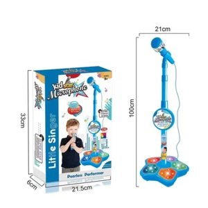 Fun Kids Karaoke Microphone with Stand - Perfect Gift for Little Singers! - Picture 1 of 11