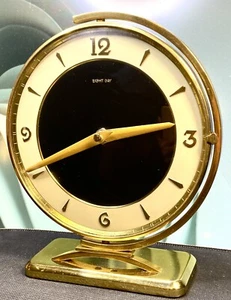 ART DECO 8 TAGE UHR TISCHUHR - DREHBARE MONTIERUNG - QUARZ UMBAU - Bild 1 von 11
