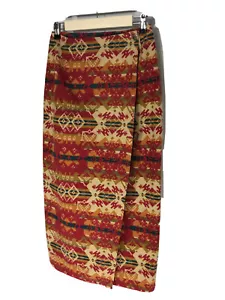 VTG Red Wrap Pencil Skirt High Waist Women Size 4 by Cambridge Dry Goods Company - Picture 1 of 7