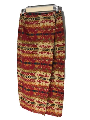 VTG Red Wrap Pencil Skirt High Waist Women Size 4 by Cambridge Dry Goods Company - Image 1 of 4