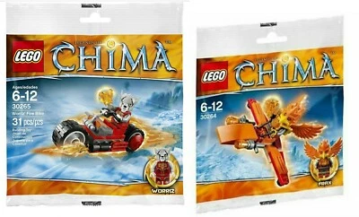 2 LEGO LEGENDS OF CHIMA POLYBAGS-30264-30265-WORRIZ/FRAX MINI FIGURES- - Image 1 of 4