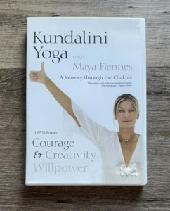Kundalini Yoga w/ Maya Fiennes: Courage, Creativity & Willpower (3 DVD Set) RARE - Picture 1 of 4