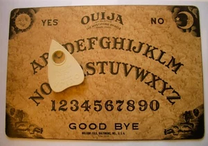 Vtg 1950s William Fuld OUIJA Board Pre Parker Brothers Large W/Planchette -3 - Picture 1 of 6