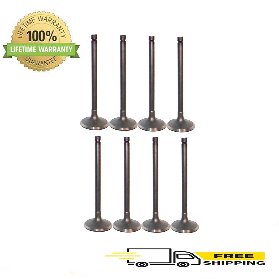FULL SET-8 INTAKE VALVES 1968-1995 CHEVROLET SBC 5.7L 350 400 327 - 1.941" HEAD - Изображение 1 из 1