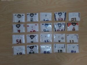 2005 NFL Mini Jersey Complete Collection All 20 White Includes Brady, Favre