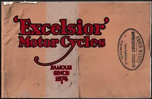 Catalogo Excelsior Motor Cycles Birmingham - Automobilia 1927 Tourist Trophy 350 - Imagen 1 de 9