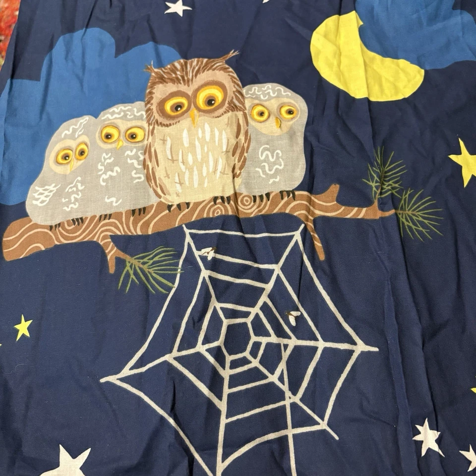 Ikea Vandring Uggla Owls At Night Cortinas 1 Par 47" x 98" NUEVO Habitación Infantil Foto 1 de 4