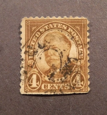 Scott # 685, 1930, 4 centavos, William H. Taft, sello usado Foto 1 de 2