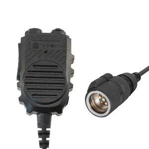 Multifunktions 6-Pin PTT Lautsprecher Mikrofon mit 3,5 mm Klinke & 7,0 mm Klinke für taktische... - Bild 1 von 8