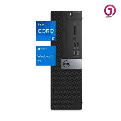 Dell OptiPlex 7050 SFF Desktop i7-7700 | 16GB | 256GB NVMe | WiFi+BT | Win10 Pro - Image 1 of 4