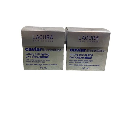 LACURA CAVIAR iLLumination Luxury Anti Aging Day Cream SPF15 2 x 50ml - image 1 of 3