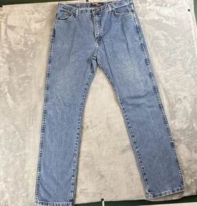 Wrangler George Strait Cowboy Cut Jeans Men's 38x36 Blue Medium Wash Denim - Picture 1 of 9