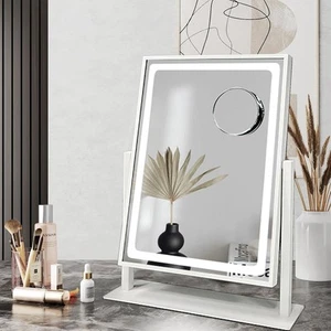 16"x 12" Hollywood Vanity Mirror with 3 Lights Modes and Adjustable Brightness - Picture 1 of 8