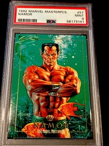 1992 Marvel Masterpieces #57 Namor PSA MINT 9 - Picture 1 of 2