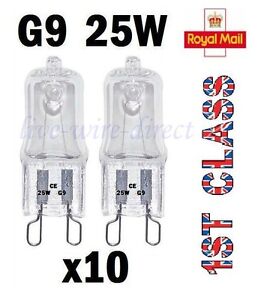Sacs de Marque G9 Lampes Halogènes 25W/40w Transparent Capsule Ampoule 240v