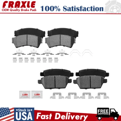 Front Rear Ceramic Brake Pads For Ford Fusion 2006 2007 2008 2009 2010 2011 2012 - Image 1 of 4