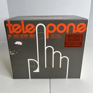 OLD STOCK Telepone TELE PONE One Touch Instant Index Telephone List Finder - Picture 1 of 6