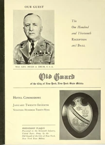 1929 New York Militia - Major General Hugh Drum Vintage Old Guard Ball Program - Picture 1 of 8