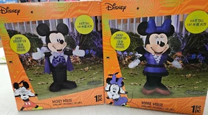 Gemmy 3.5ft Disney's Mickey & Minnie Combo Halloween Inflatables - Picture 1 of 2