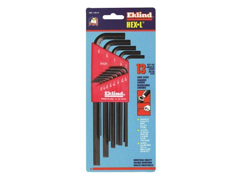 Eklind REK10213 Imperial Long Handle Hex L-Key Set, 13 Piece - Image 1 of 1