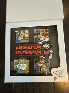 Walt Disney World 2018 Animation Celebration 4 Pin Set  LE 1250 Mickey, Minnie.. - Picture 1 of 7