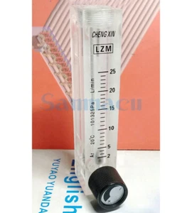 0.1-25LPM Pushfit 6mm OD Tube Adjustable Panel Ar Rotameter With Valve LZM-8M - Picture 1 of 2