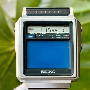 Reloj digital vintage Seiko TV para hombre T001-5019 - Imagen 1 de 8