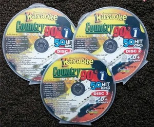 COUNTRY HITS OF THE 90'S 3 CDG DISCS CHARTBUSTER KARAOKE 50 SONGS CD+G 5009 - Foto 1 di 1