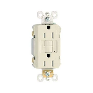 Legrand 1597TRLACCD4 Pass & Seymour GFCI Receptacle, 15A, Light Almond - Picture 1 of 3