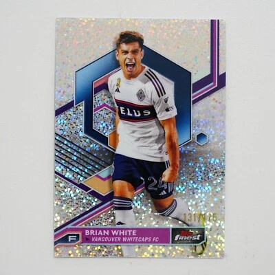 BRIAN WHITE 2023 Finest Major League Soccer Vancouver Whitecaps Speckle /175 - Image 1 of 2