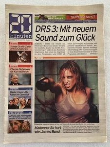 MADONNA GERMAN 20 MINUTEN NEWSPAPER DIE ANOTHER DAY JAMES BOND 2002 - Picture 1 of 2