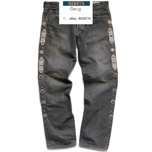 BEBETA 24SS MENS JAPAN DENIM JEANS RIVETS BLUE PANTS CANVAS CAPITAL CASUAL JEANS - Picture 1 of 9