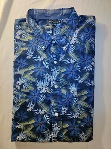 Men Nautica Multicolor Floral Cotton Spandex Short Sleeve Dress Shirt 4XL NWD - Picture 1 of 7