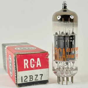 (1) Tested RCA 12BZ7 Tube with Box Date Code BG High Mu Twin Triode Tube - Picture 1 of 6
