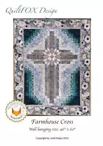 Patrón de edredón cruzado de granja de QuiltFox - Imagen 1 de 6