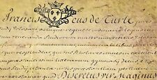 GRANT OF TITLE OF THE UNIVERSITY TOULOUSE TO MAGÍ ENRICH. PARCHMENT. FRANCE.1737