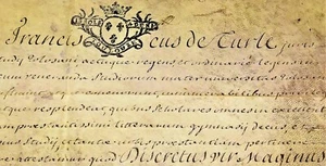 GRANT OF TITLE OF THE UNIVERSITY TOULOUSE TO MAGÍ ENRICH. PARCHMENT. FRANCE.1737 - Picture 1 of 1