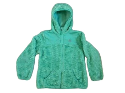 RBX Hooded Soft Jacket Size L Green Zipper Front Girls Youth - Image 1 of 4