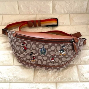 COACH Disney Body Bag WDW 50th Anniversary League Belt Signature from Japan Rare - Picture 1 of 1