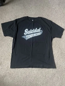 Suicidal Tendencies Band T-Shirt Men’s L Black Number 13 Vintage - Picture 1 of 4