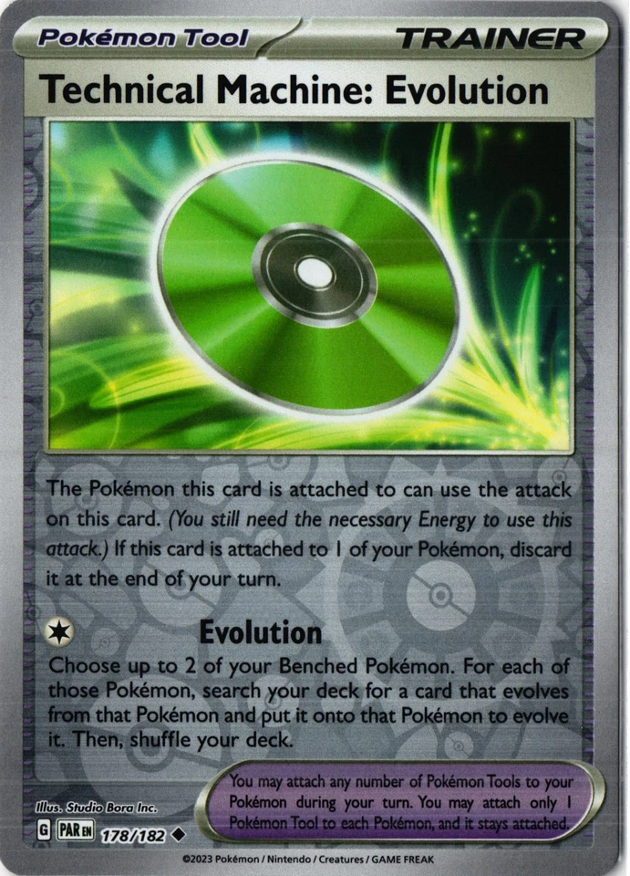 Technical Machine: Evolution Reverse Holo Trainer SV04: Paradox Rift 178/182 NM - Image 1 of 1