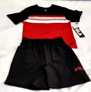 Shirt and shorts set for boys, FILA brand, size S(8). Free Shipping - Picture 1 of 3