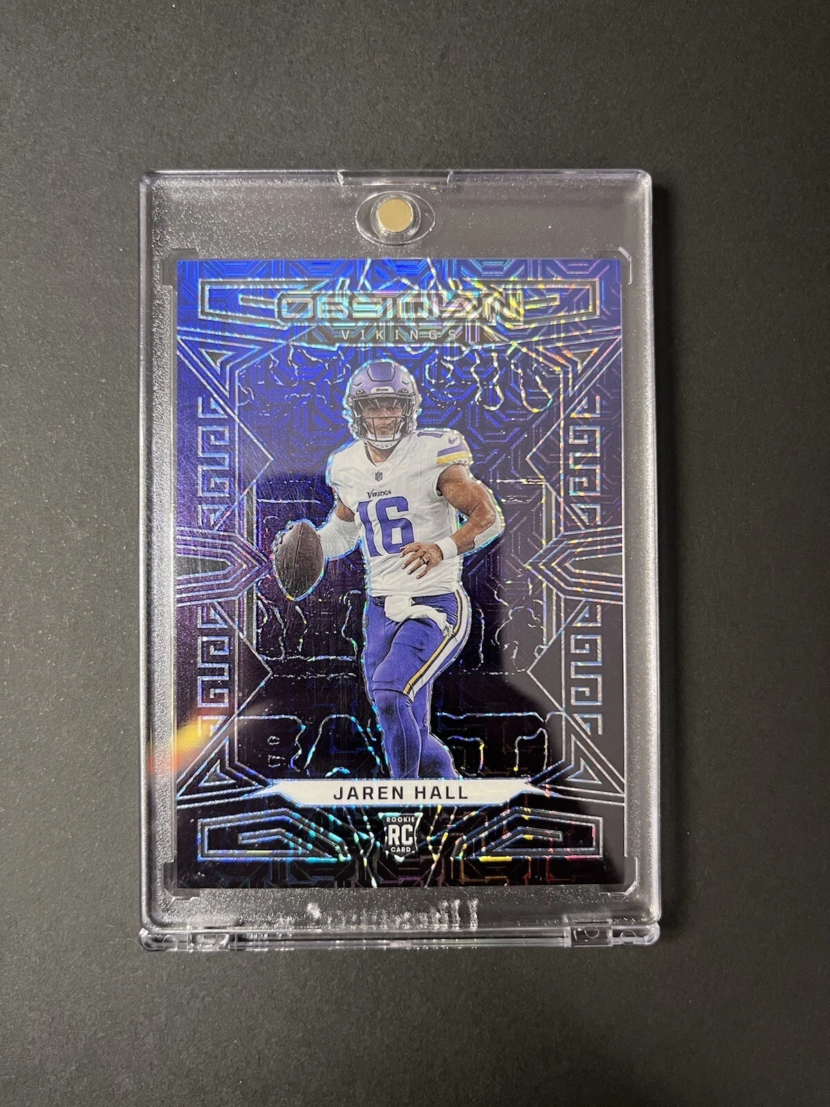 2023 Panini Obsidian Electric Etch Deep Sea Mojo Prizm #165 Jaren Hall /5 RC