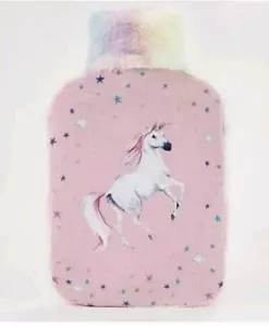 Unicorn Hot water bottle with cover New with tags great gift DISCONTINUED 2022 - Picture 1 of 3